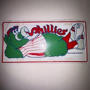 Vintage “Phillies Phanatic” Novelty License Plate 1978